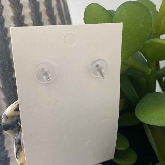 SOLD Acrylic Dangle Drop Earrings - Picture 4 of 5